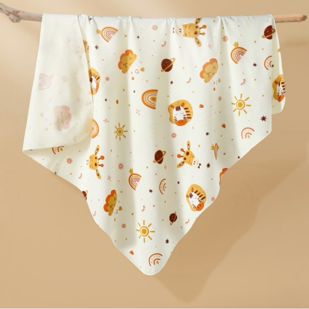 New！ Baby blanket baby swaddle baby cotton towel zebra giraffe forest animals